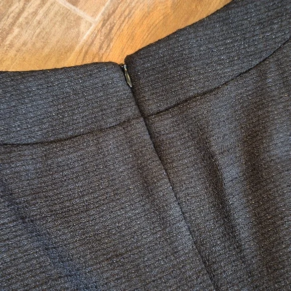 Shabby Apple Shimmery Black Cap Sleeve Tea Length Dress, XS - Picture 9 of 10